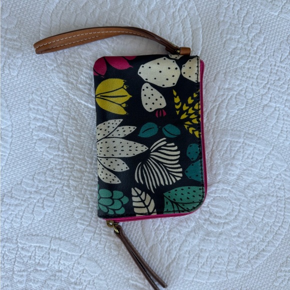 Fossil black and multi-colored wallet - Picture 2 of 3